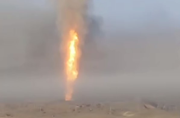 На газовом месторождении в Узбекистане произошел прорыв газа
