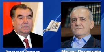 Эмомали Рахмон и Масуд Пезешкиан провели телефонный разговор