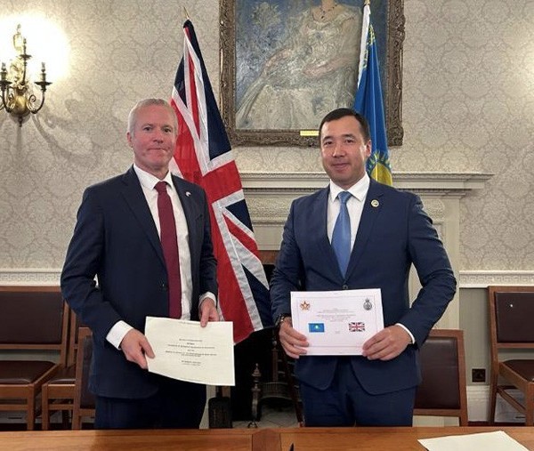 Қазоқистон бо Британия барои солҳои 2025-2026 нақшаи ҳамкорӣ имзо намуданд