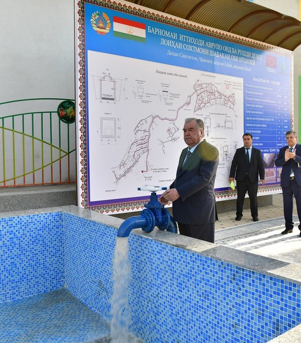 В Айнинском районе открыли новую систему питьевого водоснабжения