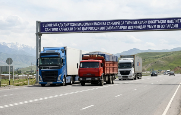 В Таджикистане до конца августа ограничили движение большегрузов 