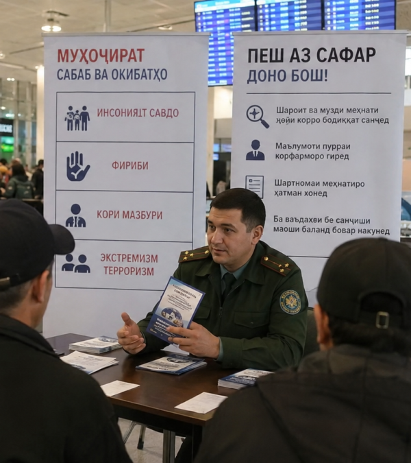 Мигрантов в Худжанде призвали проверять работодателей перед выездом в Россию 