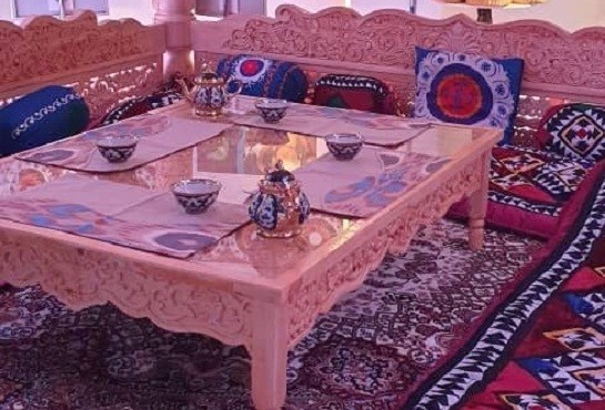 Продукция таджикского бренда LA’AL Textiles представлена в павильоне Таджикистана на Всемирной выставке ЭКСПО-2020 в Дубае