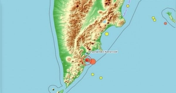 На Камчатке произошло землетрясение магнитудой 6,9