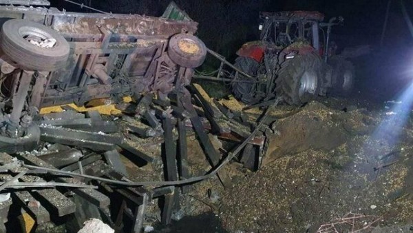 В польском селе, вблизи украинской границы, упали две ракеты