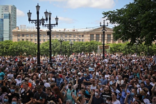 В Хабаровске снова начался митинг в поддержку Фургала