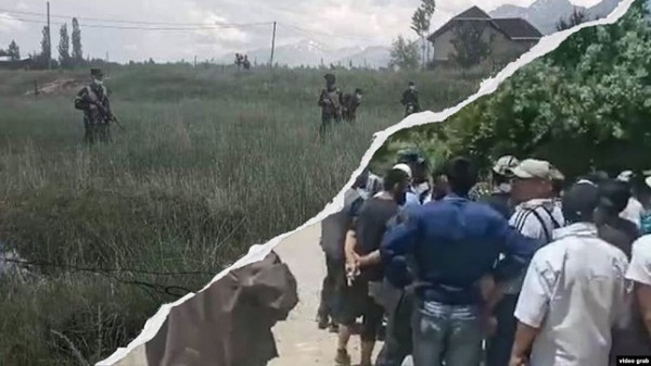 На границе Кыргызстана и Узбекистана произошел конфликт из-за родника, в ход пошли камни