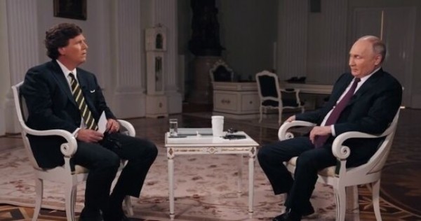 Путин объяснил цель исторической части интервью с Такером Карлсоном