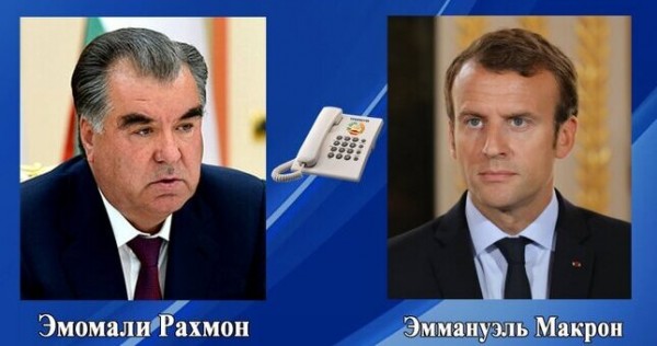 Эмомали Рахмон обсудил с Эммануэлем Макроном текущую ситуацию в Афганистане