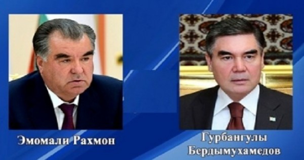 Эмомали Рахмон и Гурбангулы Бердымухамедов обсудили вопросы двухстороннего сотрудничества