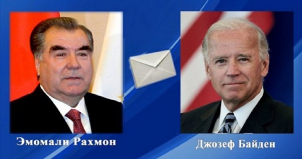 Эмомали Рахмон направил поздравительную телеграмму Джо Байдену