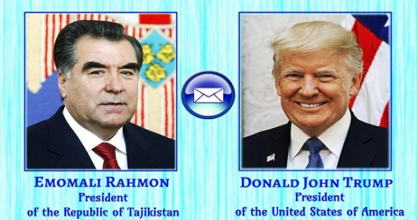 Дональд Трамп поздравил Эмомали Рахмона с избранием на пост президента Таджикистана