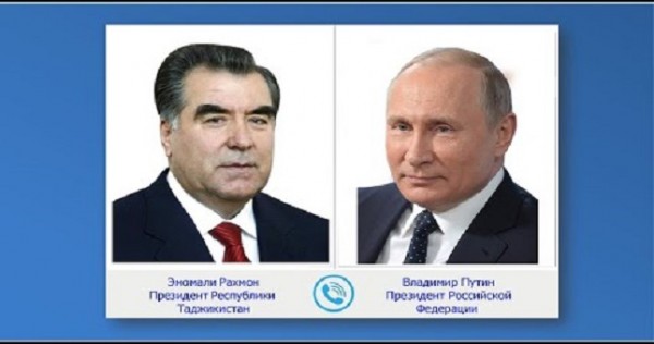 Эмомали Рахмон поздравил Владимира Путина с днем рождения