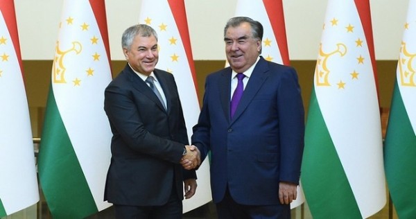 Председатель Госдумы России встретился с президентом Таджикистана