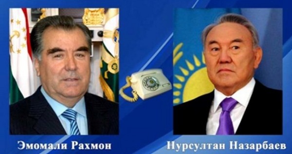 Эмомали Рахмон поговорил по телефону с Нурсултаном Назарбаевым