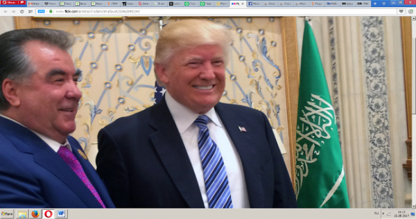 Эмомали Рахмон встретился с Дональдом Трампом в Саудовской Аравии