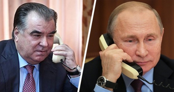 Путин и Рахмон обсудили ситуацию с таджикскими мигрантами на границах России
