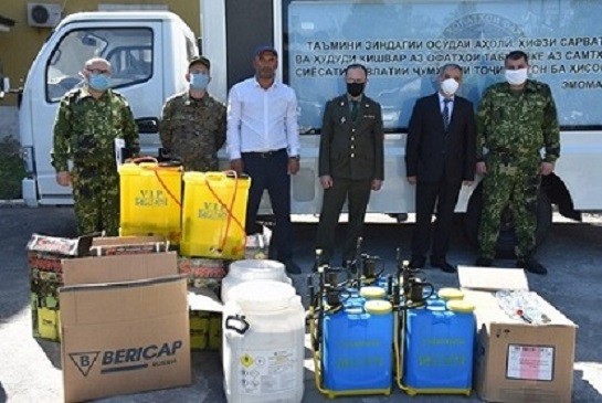 Управлению КЧС по Хатлону передали антисептические средства
