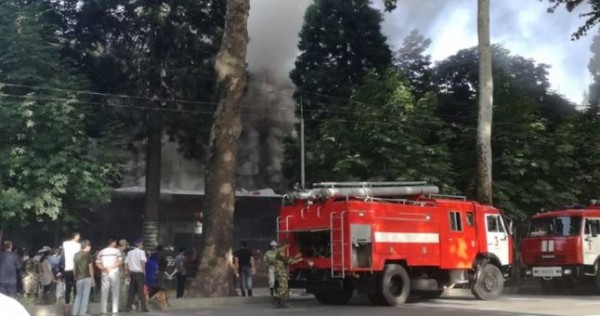 Пожар в кафе «Мерве» в Душанбе потушен