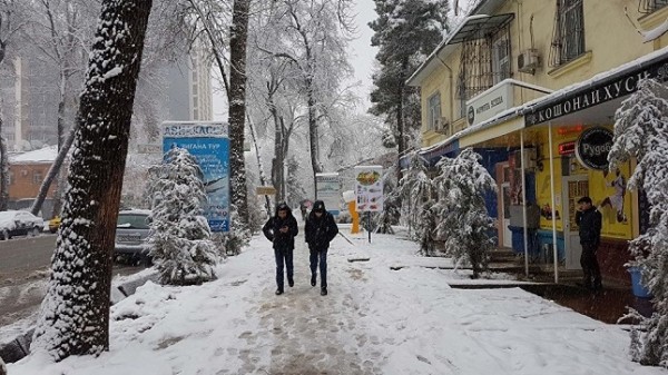 Душанбе засыпает снегом, дальше будет только хуже