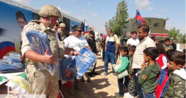Российские военные увеличивают число пунктов распределения гумпомощи в САР