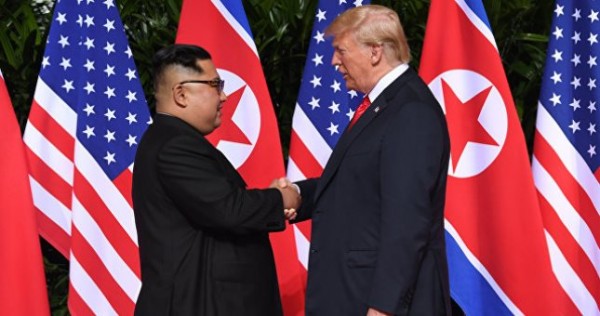 Трамп и Ким Чен Ын встретились на саммите США и КНДР