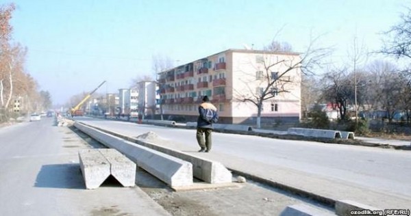 В Фергане перестраивают улицы, не понравившиеся президенту