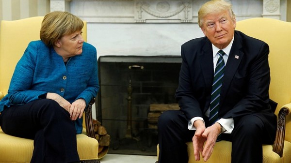 Трамп назвал «отличной» встречу с Меркель и потребовал от Германии денег